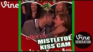 Ellens Mistletoe Kiss Cam - VINE (HUSBAND)