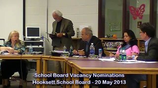 Hooksett School Board Non-Nominations (20 May 2013)