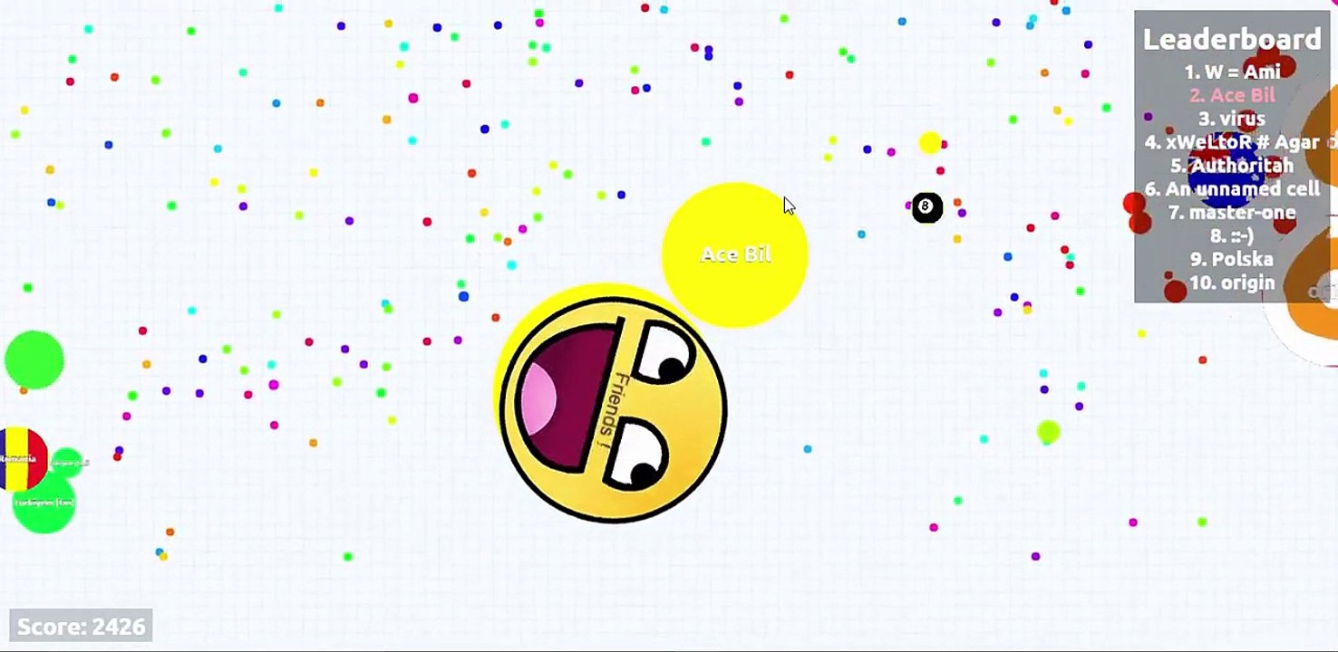 Agar.io gameplay fun (score:9389)