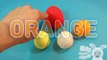 Learn Colours with Play Doh Surprise Eggs!  Opening Eggs and Spelling Colours with toys! Lesson 6