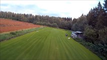 Maxi Swift FPV chasing a Yak 3 with streamer.