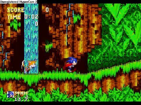 hyper sonic in sonic 3 and knuckles using debug mode