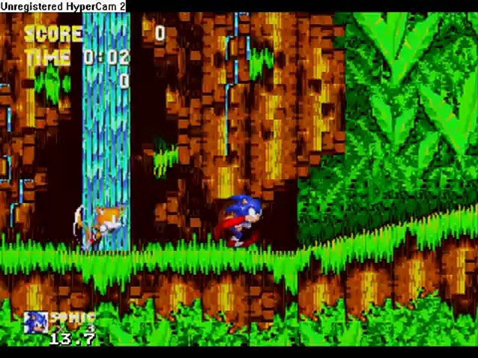 hyper sonic in sonic 3 and knuckles using debug mode