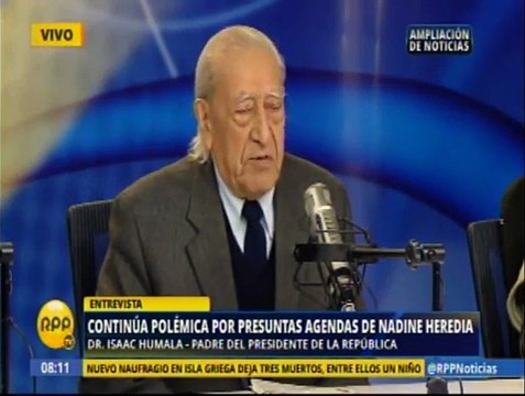Isaac Humala: ‘Keiko Fujimori es más que Nadine Heredia, quien es presidenta de un partidito’ [Video]