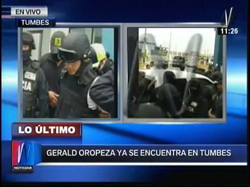 Gerald Oropeza ya se encuentra en manos de las autoridades peruanas
