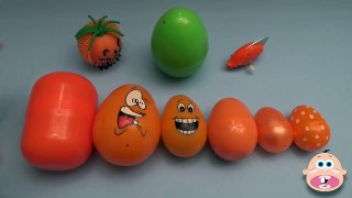 Kinder Surprise Egg Learn A Word! Spelling Vegetablesl Words! Lesson 1
