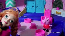Peppa Pig   Princess Anna Disney FROZEN   PLAY DOH and Princess Castle