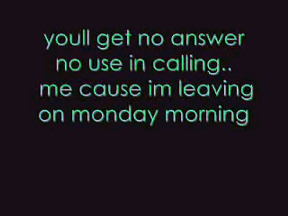 Melanie Fiona - Monday Morning (((lyrics))) HQ