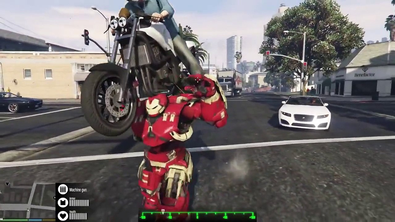 GTA 5 PC   Hulkbuster Armor Gameplay w  Funny Fails ! Iron man Mod