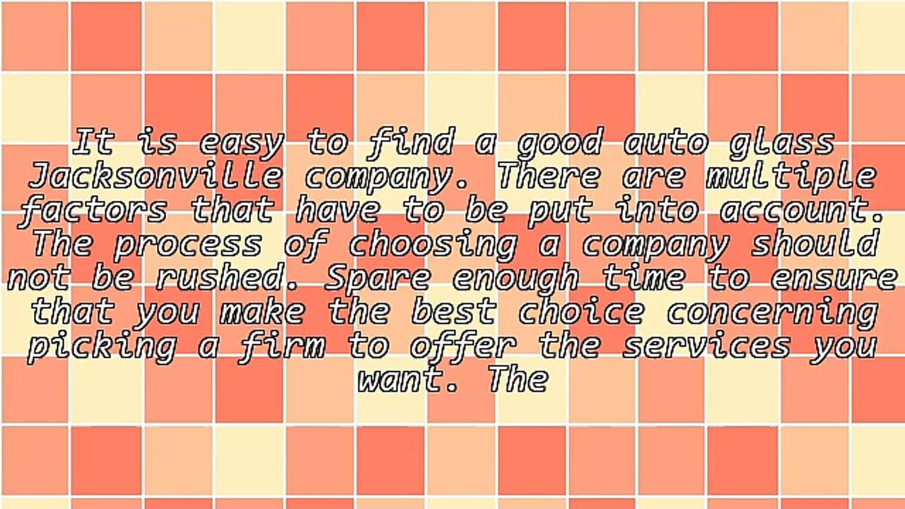 The Best Auto Glass Jacksonville Company