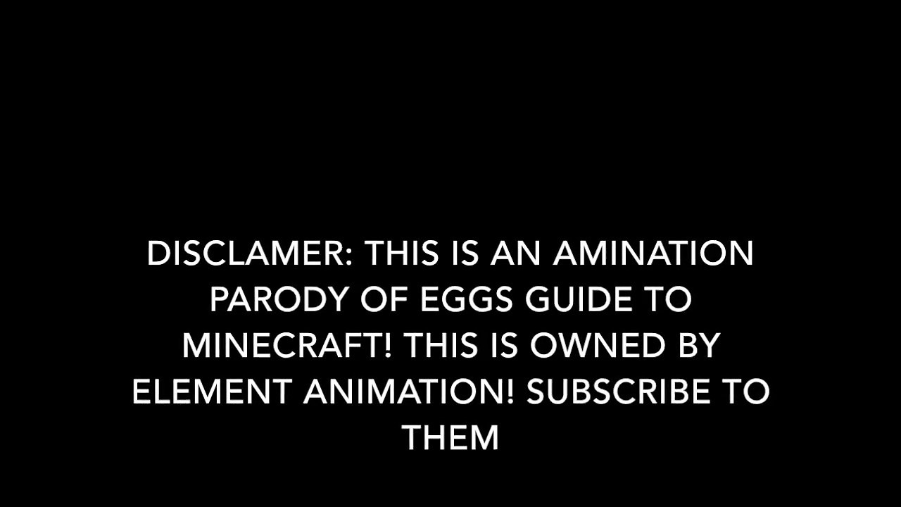 Animation Parody of Eggs Guide to Minecraft (Animation Test)