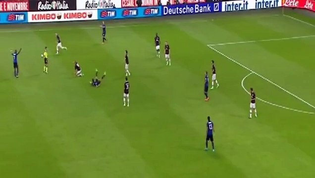 Keisuke Honda Foul on Stevan Jovetić - Inter vs AC Milan ( Serie A ) 2015