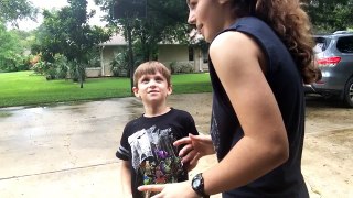 Little boy scares his grandma prank