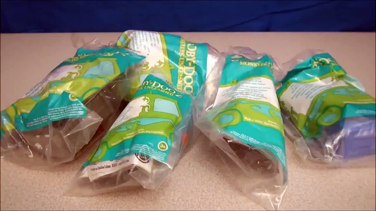 SCOOBY DOO 2 MONSTERS UNLEASHED 2003 BURGER KING KID'S MEAL TOY COLLECTION VIDEO REVIEW