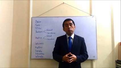 Seminario de Tesis: Formulación del problema