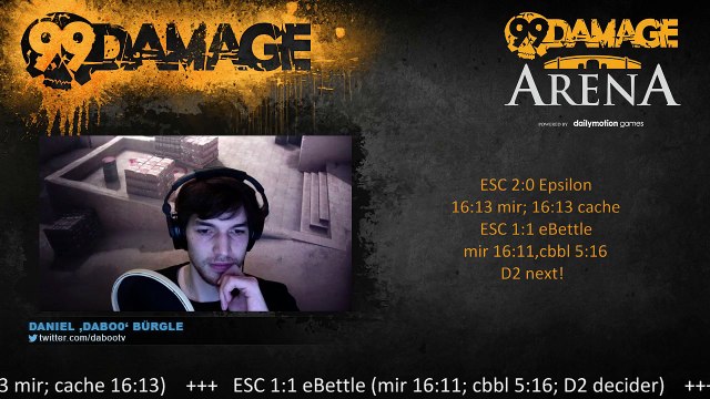 dabo0 - 99Damage Arena: ESC vs Epsilon @18cest + the winner vs eBettle @21cest (REPLAY) (2015-09-13 21:53:22 - 2015-09-13 22:03:36)