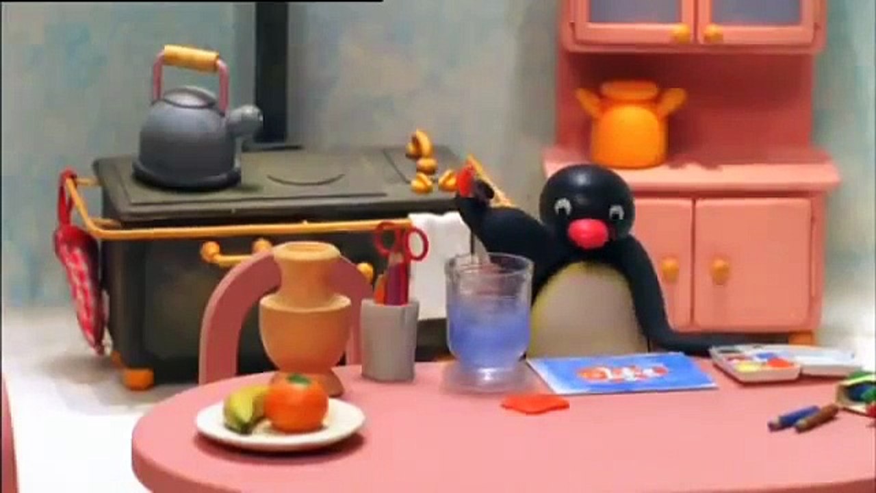 Pingu and the paint