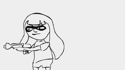 Splatoon funny shoe fail animation! xD