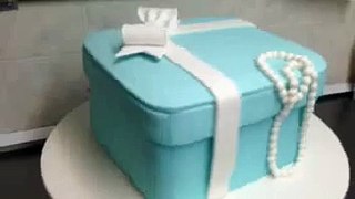 Tiffany box cake at Di Bella