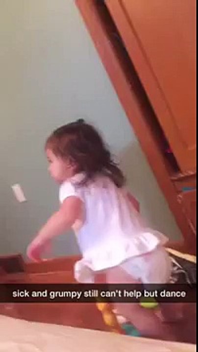 baby Hallie still dancing