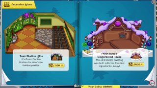 Club Penguin Furniture & Igloo Catalog Candy/Winter Style - December 2014