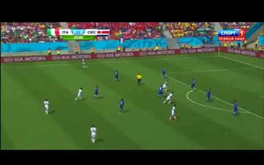 Bryan Ruiz GOAL for Costa Rica vs Italy