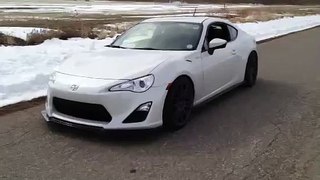 frs startup and drive off j2 quad tip exhaust