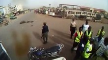 Nigeria Police attack  abuja tourist mountain bike