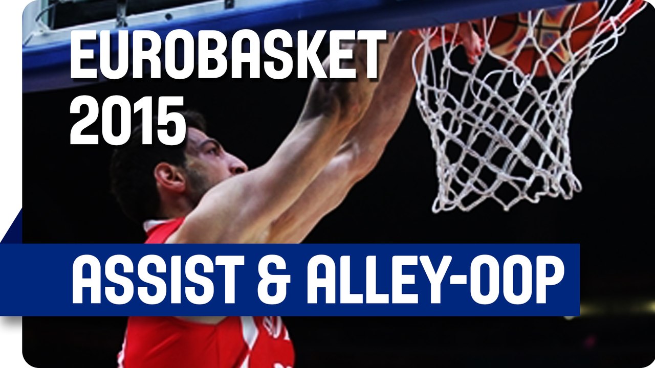 Markoishvili's perfect Alley-Oop-Pass - EuroBasket 2015