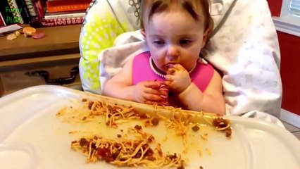 Funny Babies Eating Spaghetti Compilation 2014 [HD]