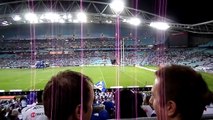 Canterbury Bulldogs v West Tigers Round 8 2013 - Flag waving