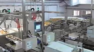 Robô embalando croissante Parte 2 - Robot packing croissant