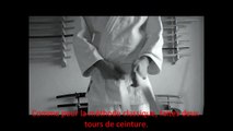 Comment nouer sa ceinture ? - Aikido, Judo, Karate - technique double noeud plat