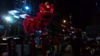 Myanmar: Yangon's lion dancers celebrating the Lunar New Year of 2015 - IV of VII