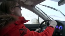 2014 Subaru XV Crosstrek Hybrid Snow Driving in Iceland