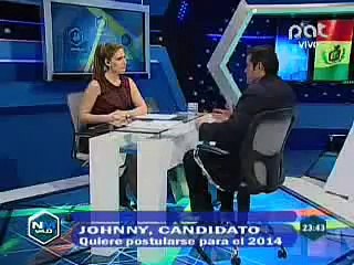 JOHNNY FERNANDEZ CANDIDATO, QUIERE POSTULARSE PARA EL 2014 @ NO MENTIRAS 4.0