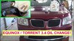 Oil Change on a Pontiac Torrent or Chevrolet Equinox 3.4 v6 Engine