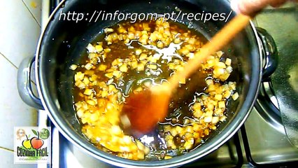 Carne Picada com Massa, Natas, Cogumelos e Milho