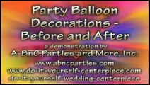 Before and After Room Videos Of Party Balloon Decorations