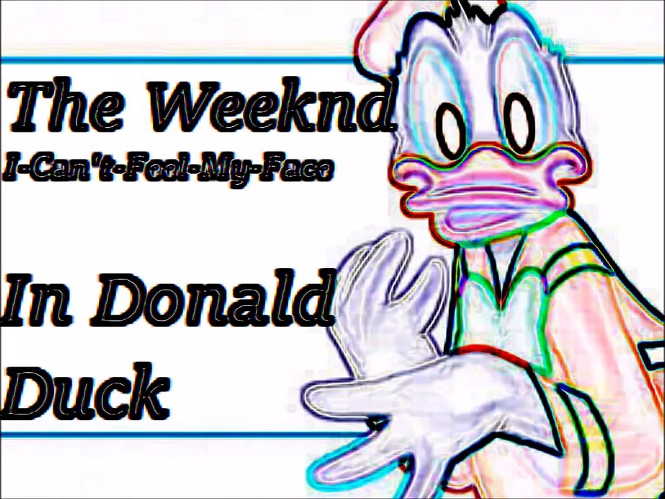 The Weeknd Can't Feel My face [In Donald Duck]