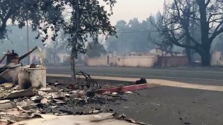 Middletown California High School Fire  - Homes Burnt To The Ground