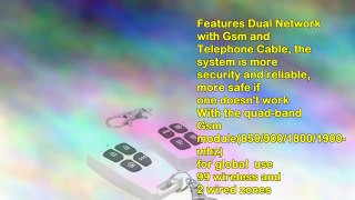 Ya600gsmpstn4 Wireless Quadband Gsm Home Security Alarm Burglar System White