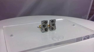 White and Champagne Diamond Earrings unlisted