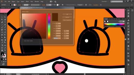Drawing cartoon animals in Adobe Illustrator