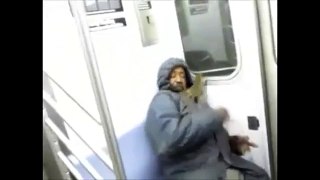 Rat Attacks Man on a Trian(Funny voice over)