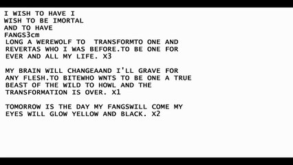 how to become a werewolf works in 1 day 20 seconds