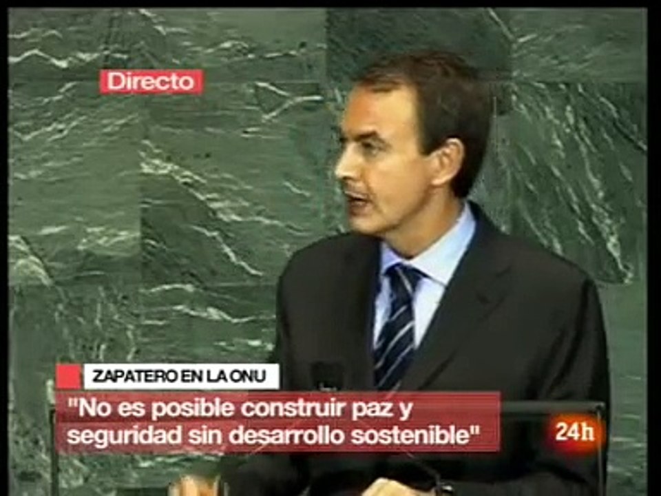 Discurso de Zapatero ante la ONU 1ª parte