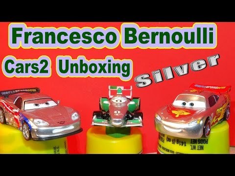 Disney Pixar Cars , Unboxing Silver Francesco Bernoulli , Silver Lighnting McQueen Cars from Pixar C