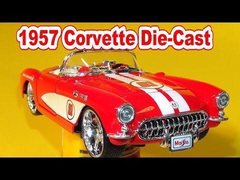 1957 Chevrolet Corvette Unboxing with Lamborghini Aventador LP700 4 and RC Corvette
