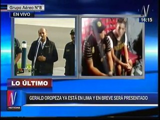 Ministro del Interior descarta que Gerald Oropeza se haya entregado a la justicia